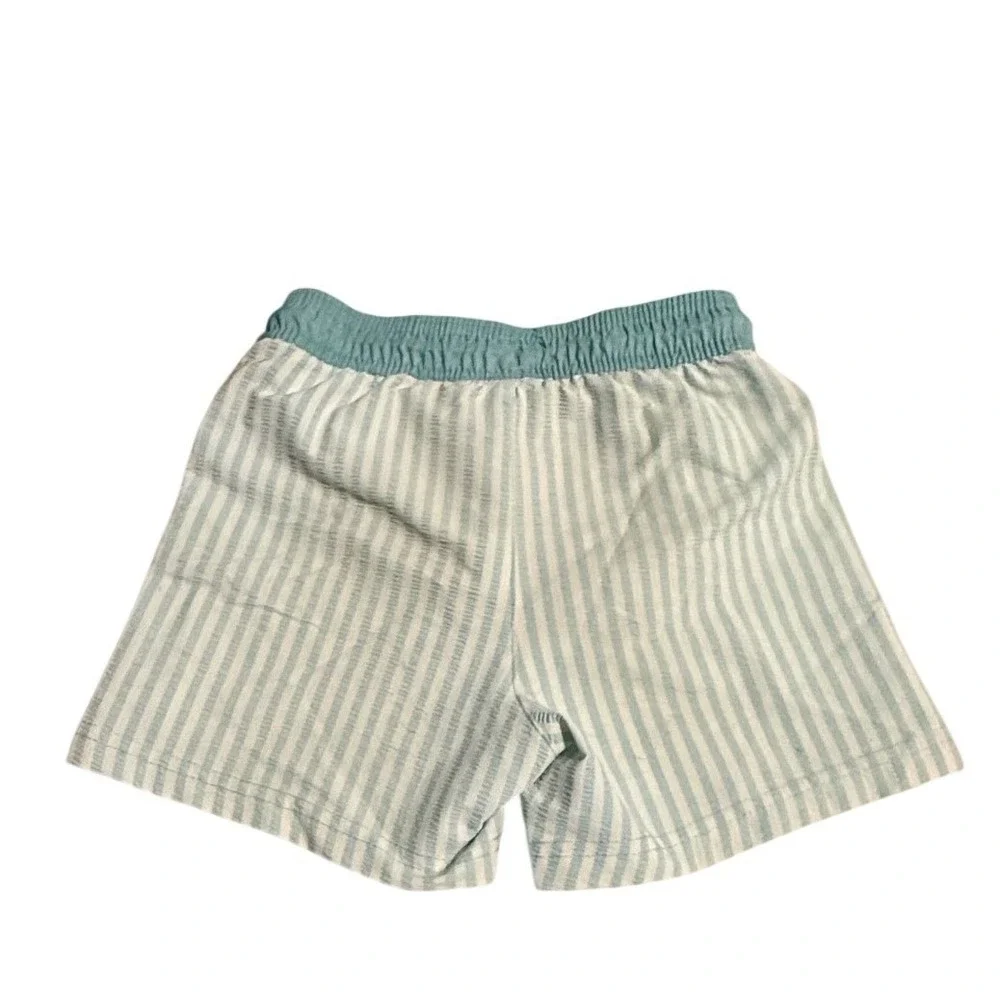 Tommy Bahama Boys Blue White Swim Trunks Size 4T‎ Elastic Waist Mesh Lining